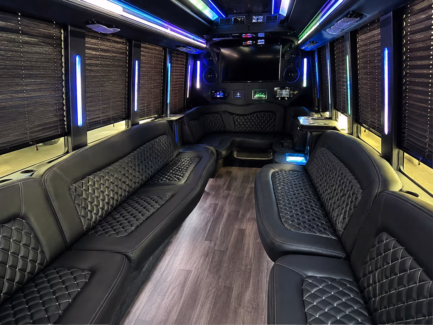15 Passenger Party Bus Interior