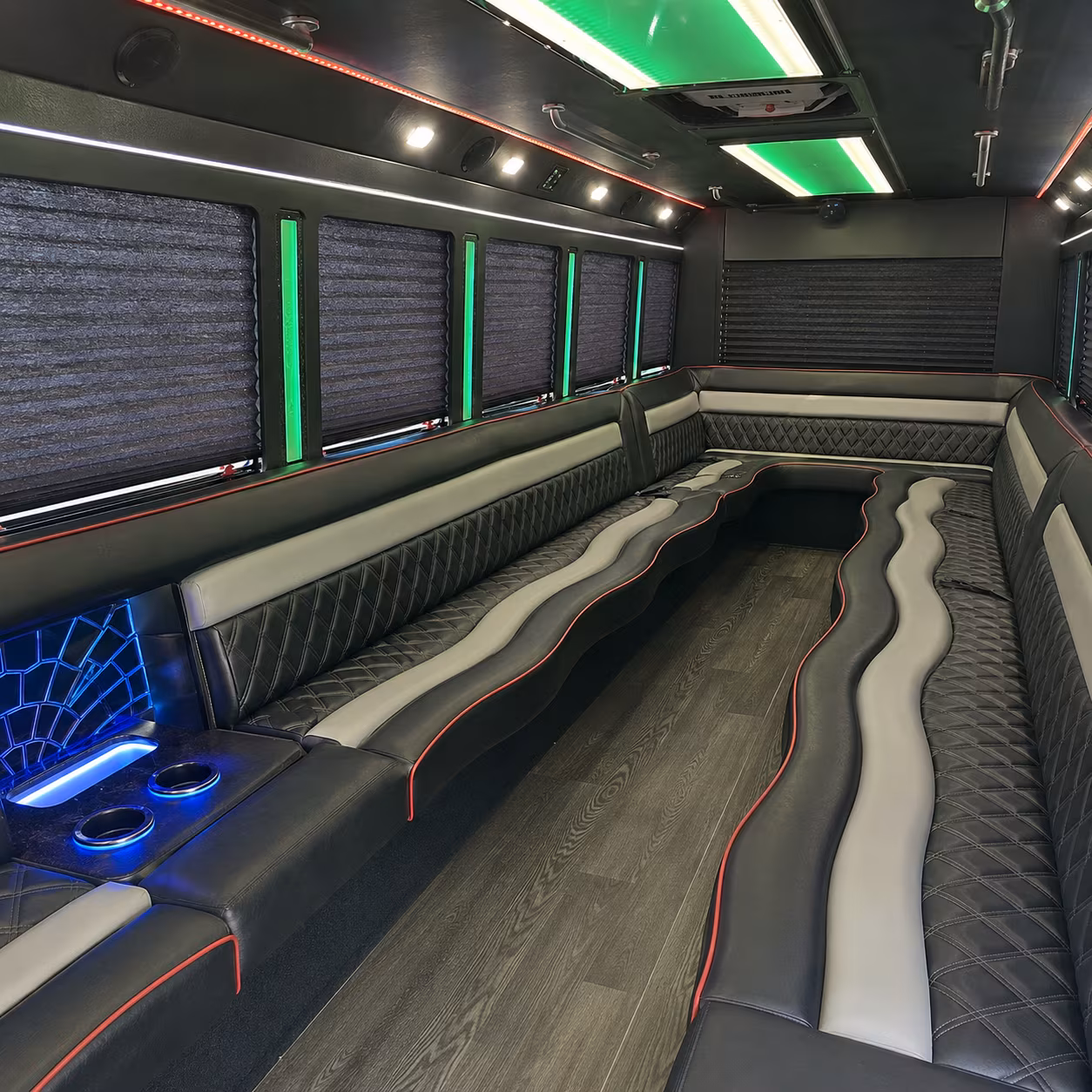 Jackson Birthday, Sweet 16, & Quinceañera Transportation onboard seating