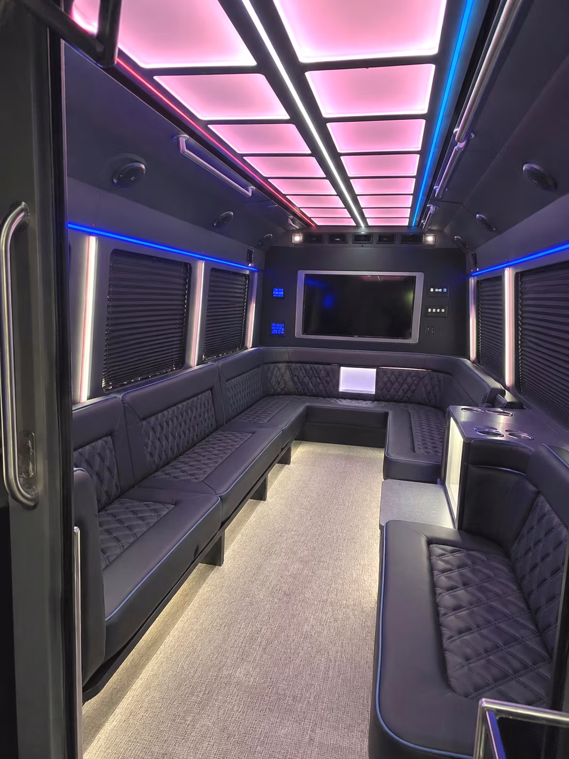 Jackson Concert & Music Festival Transportation party bus interior