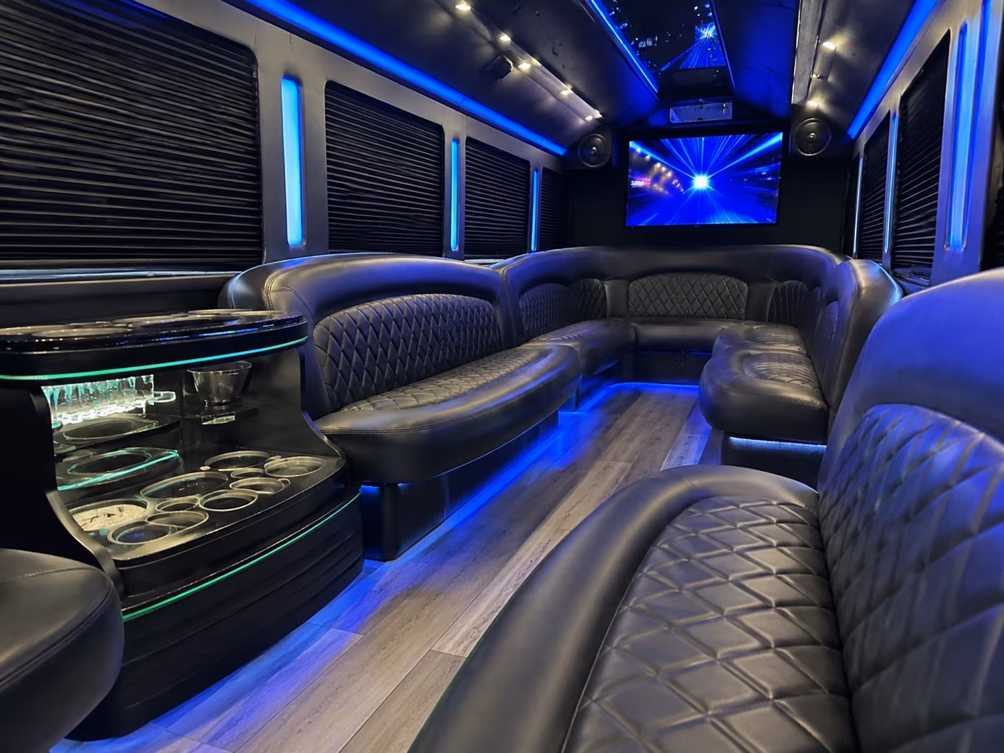 Jackson Concert & Music Festival Transportation party bus exterior