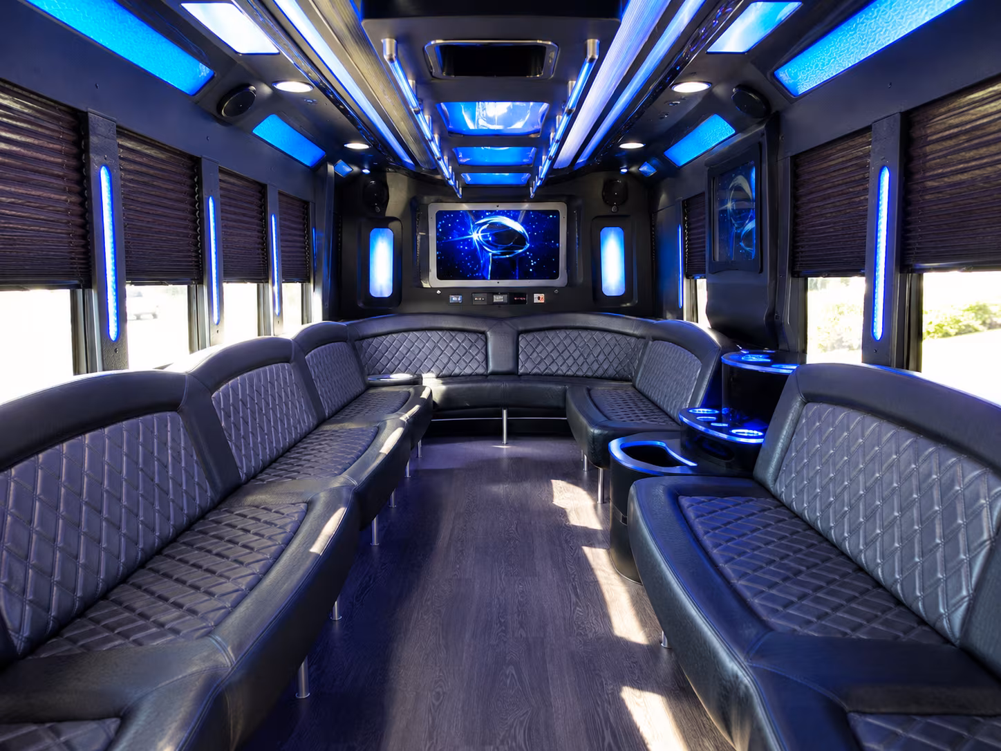 Jackson Private Event Transportation party bus exterior