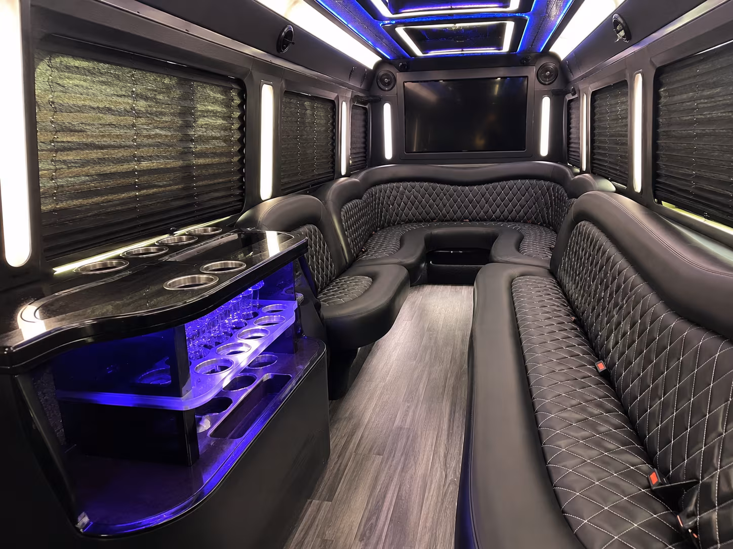 Jackson Private Event Transportation party bus exterior