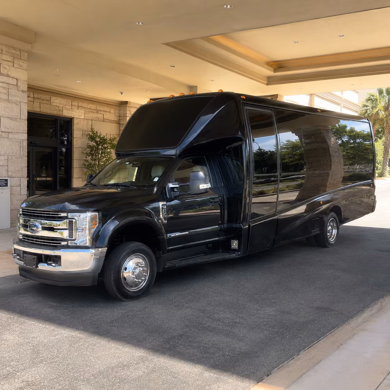 Jackson Private Event Transportation party bus exterior