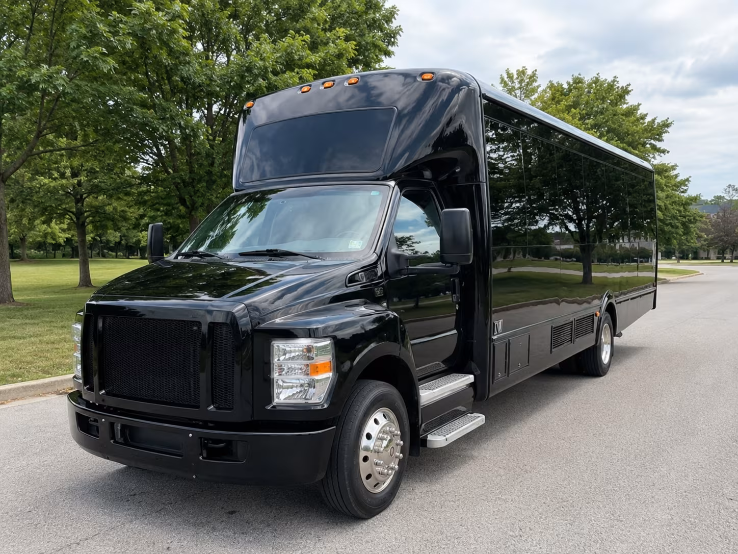 Jackson Prom & Homecoming Transportation party bus exterior