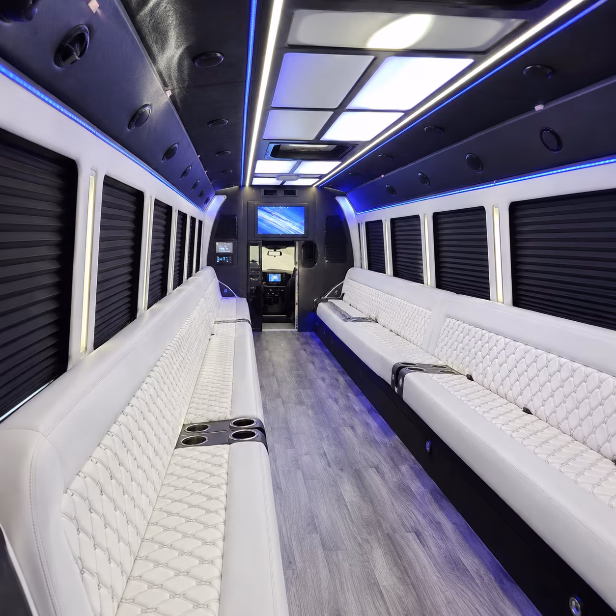 Jackson Sporting Event Transportation party bus exterior