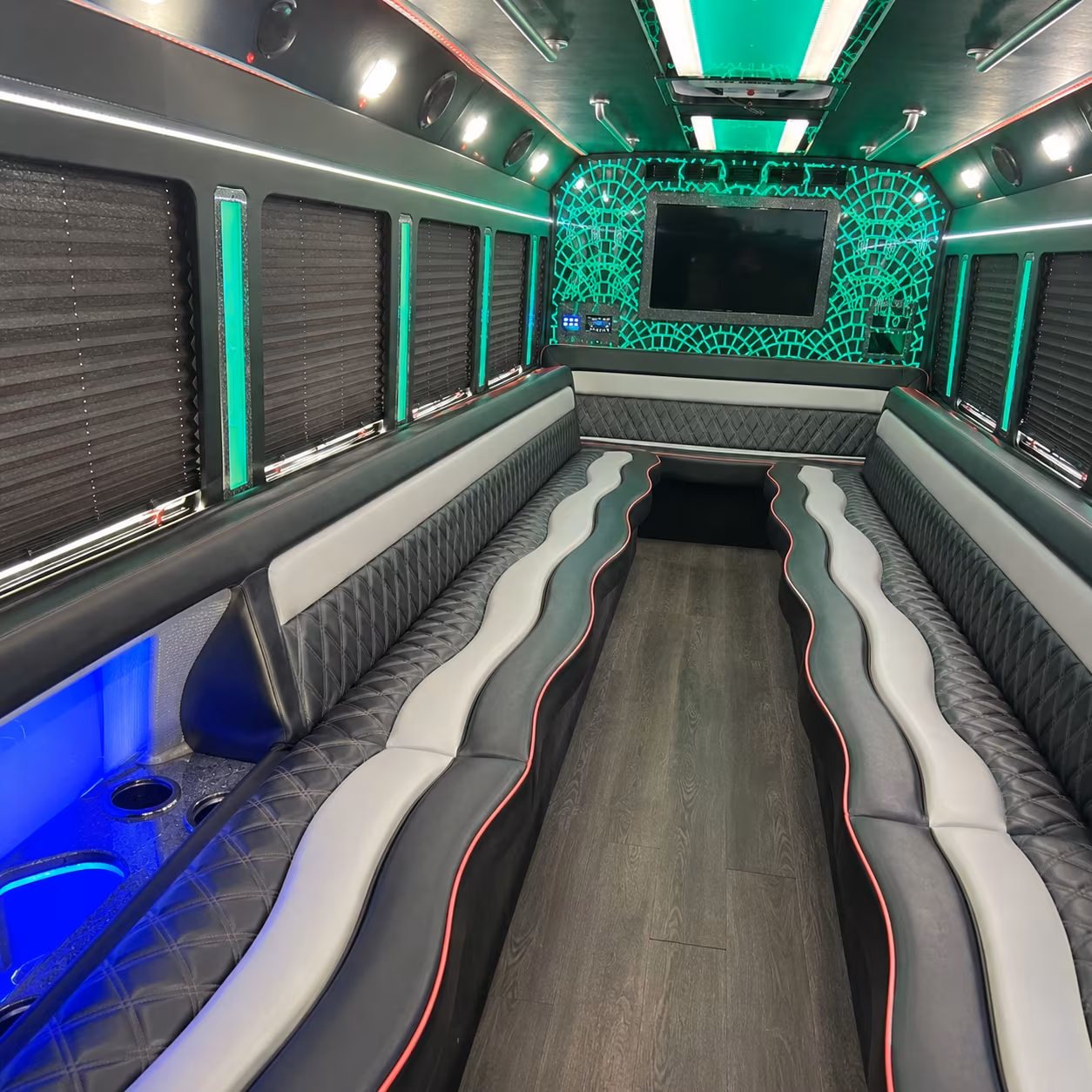 Jackson Sporting Event Transportation party bus exterior