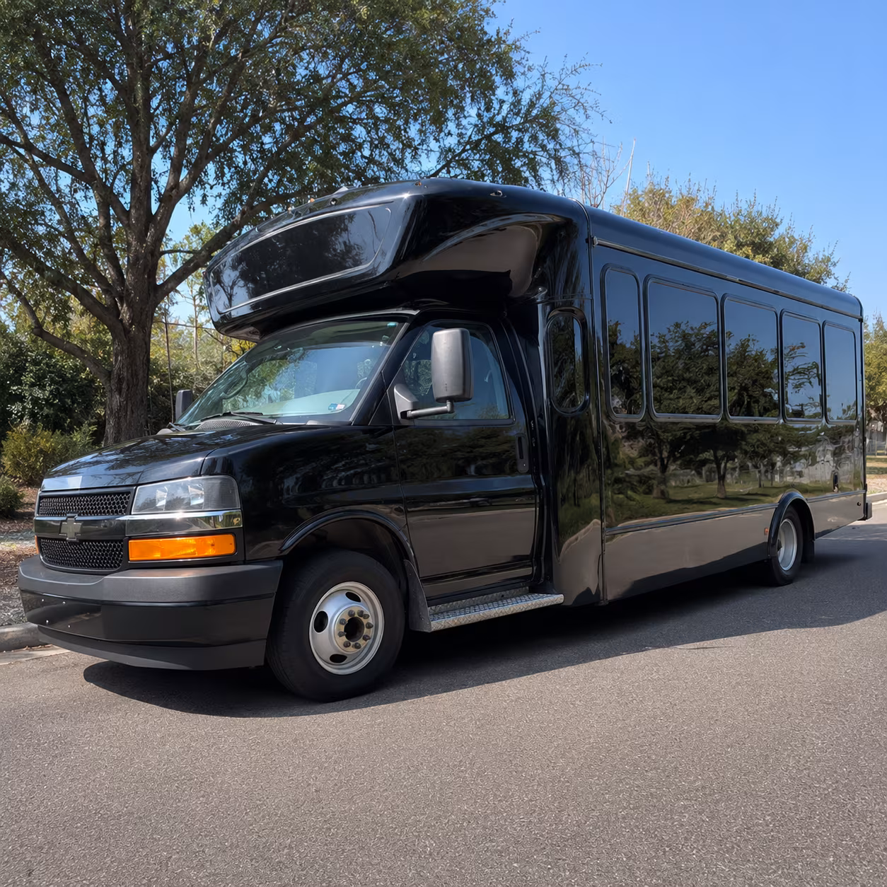 Jackson Wedding Transportation party bus exterior
