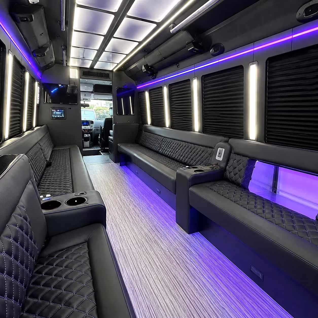 Jackson Winery Tour & Pub Crawl Transportation party bus interior