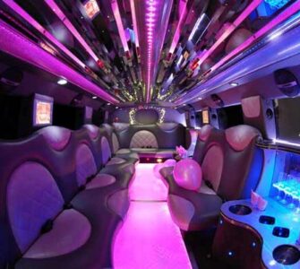 Cadillac Escalade limo interior