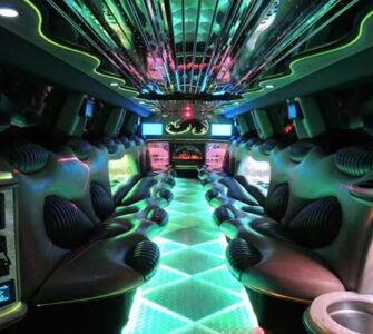 Hummer limo interior